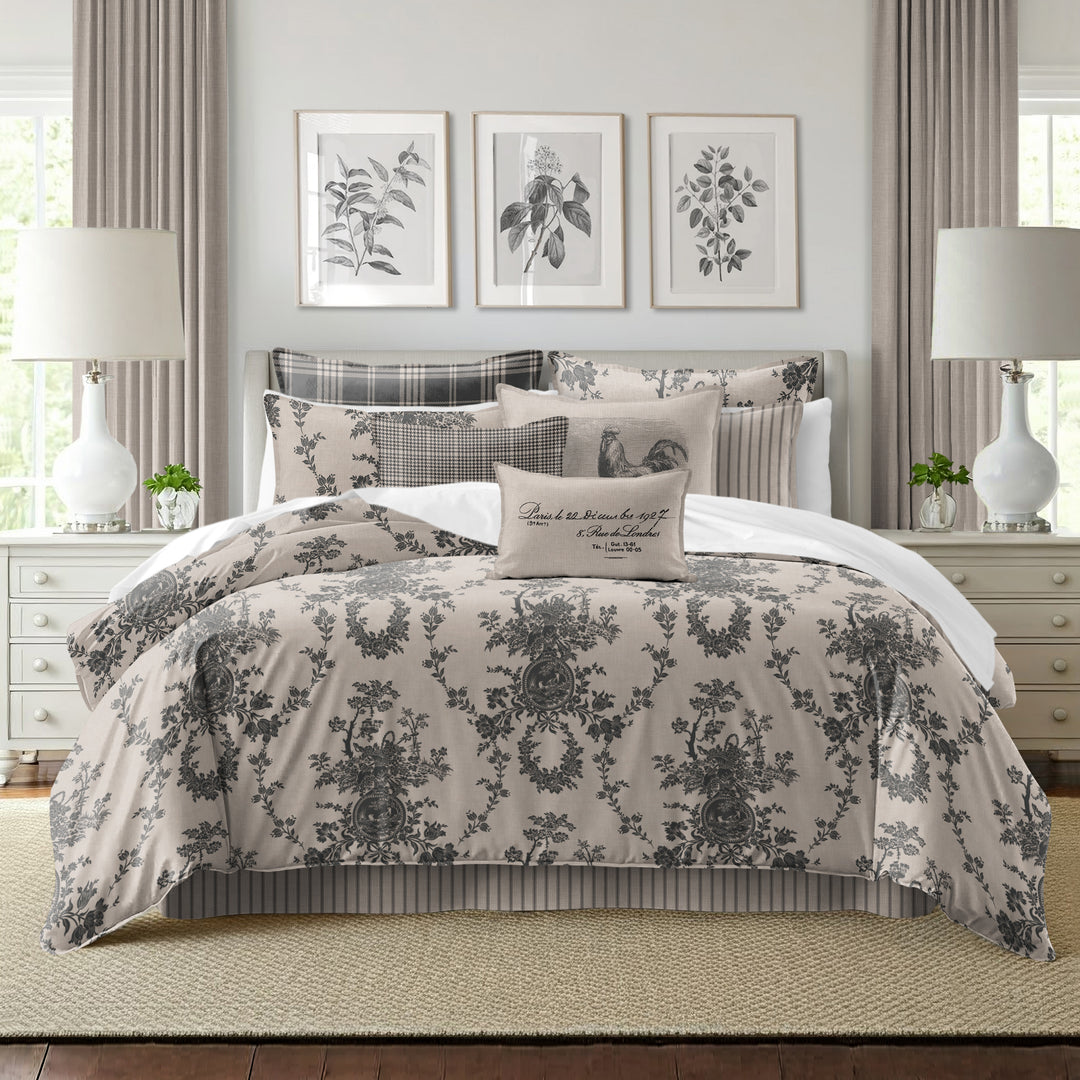 Country Lane Ebony 8 Piece Duvet Cover Set Duvet Covers By Colcha Linens