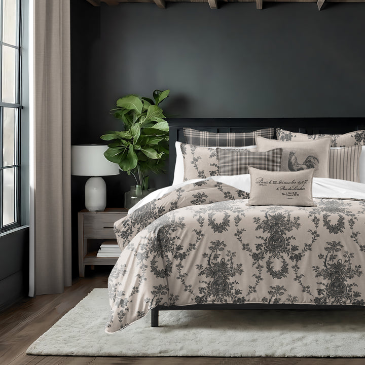 Country Lane Ebony 8 Piece Comforter Set Comforter Sets By Colcha Linens