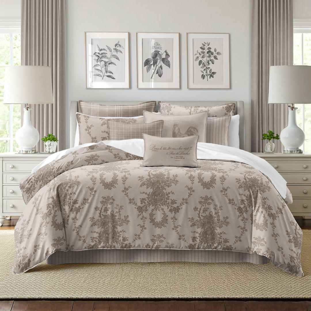 Country Lane Natural 8 Piece Comforter Set Comforter Sets By Colcha Linens