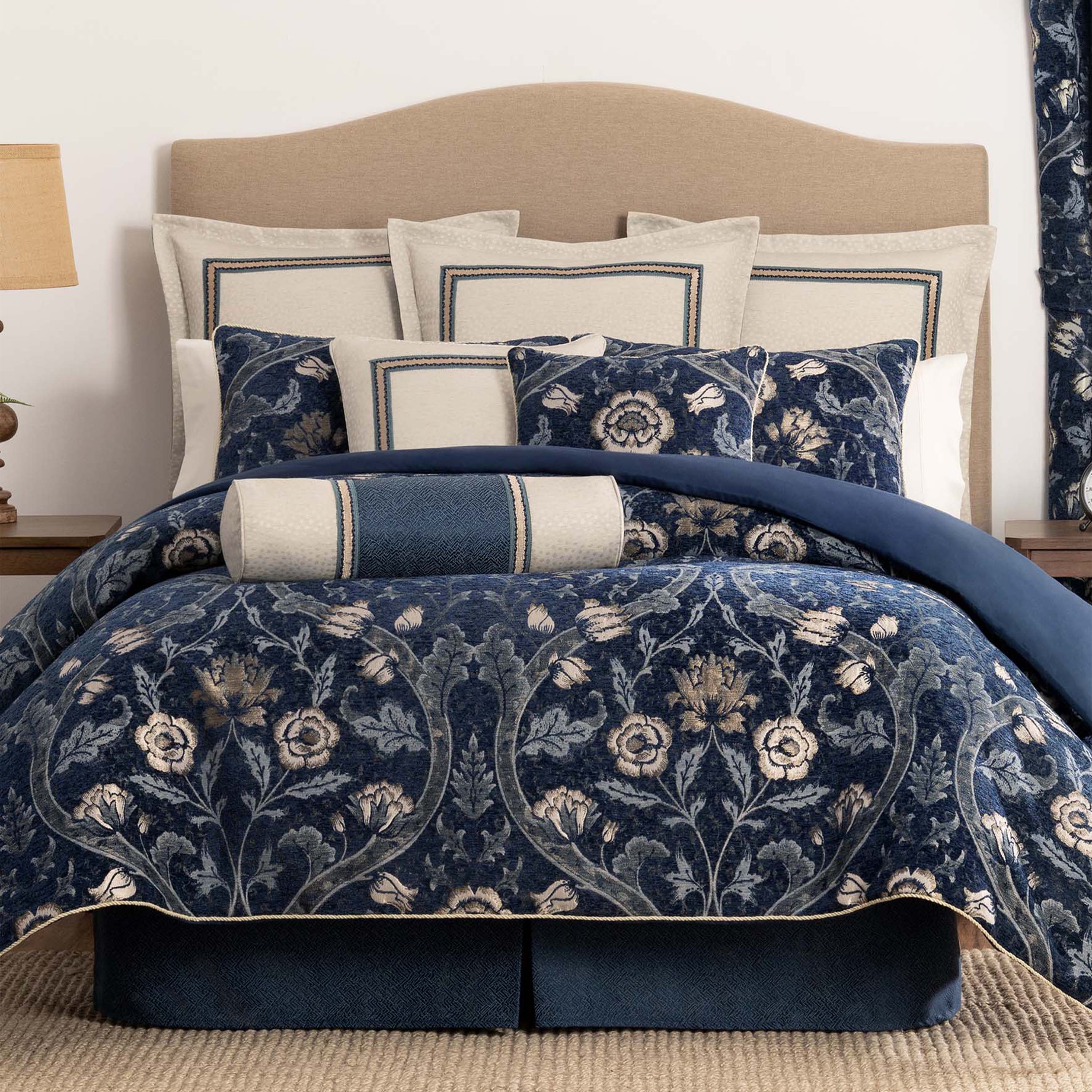 Cynthia Navy 4 Piece Comforter Set – Latest Bedding