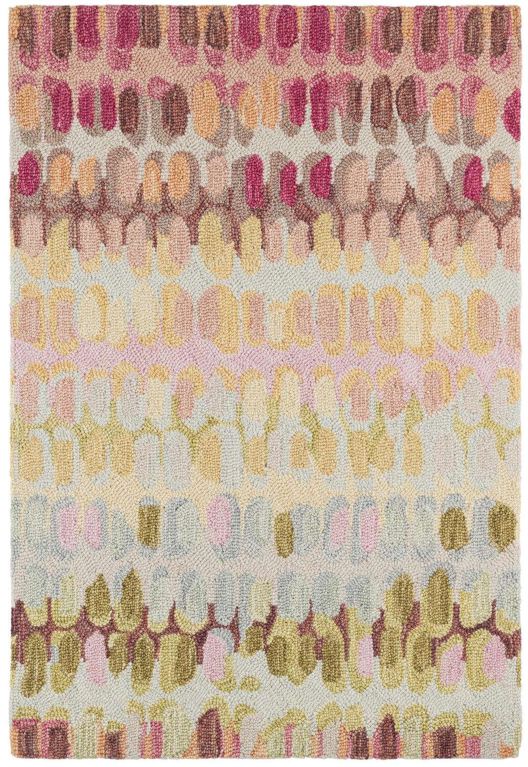 Paint Chip Pastel Hand Micro Hooked Wool Rug Rug By Annie Selke