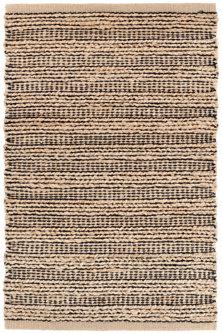 Simba Black Handwoven Jute Rug Rug By Annie Selke