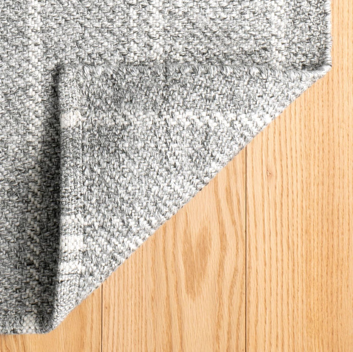 Melange Stripe Grey/Ivory Handwoven Indoor/Outdoor Rug Rug By Annie Selke