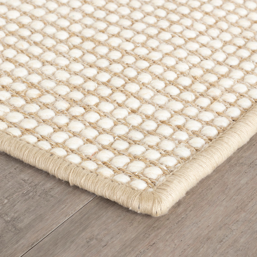 Pixel Wheat Woven Sisal/Wool Rug Rug By Annie Selke