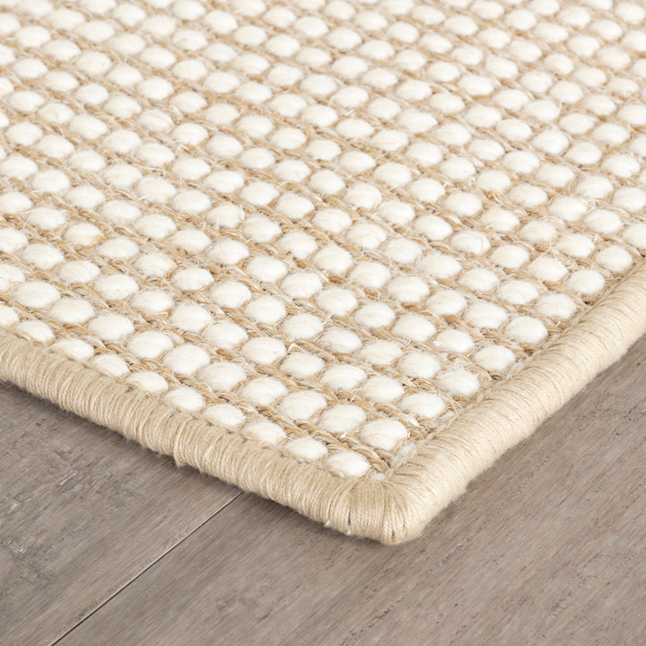 Pixel Wheat Woven Sisal/Wool Rug Rug By Annie Selke