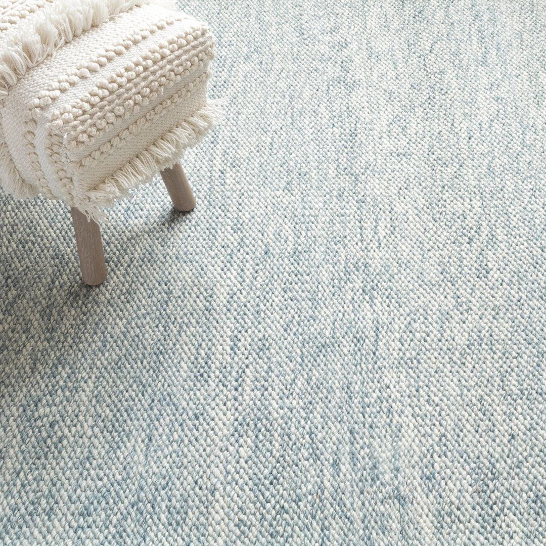 Loggia Sky Handwoven Wool Rug Rug By Annie Selke
