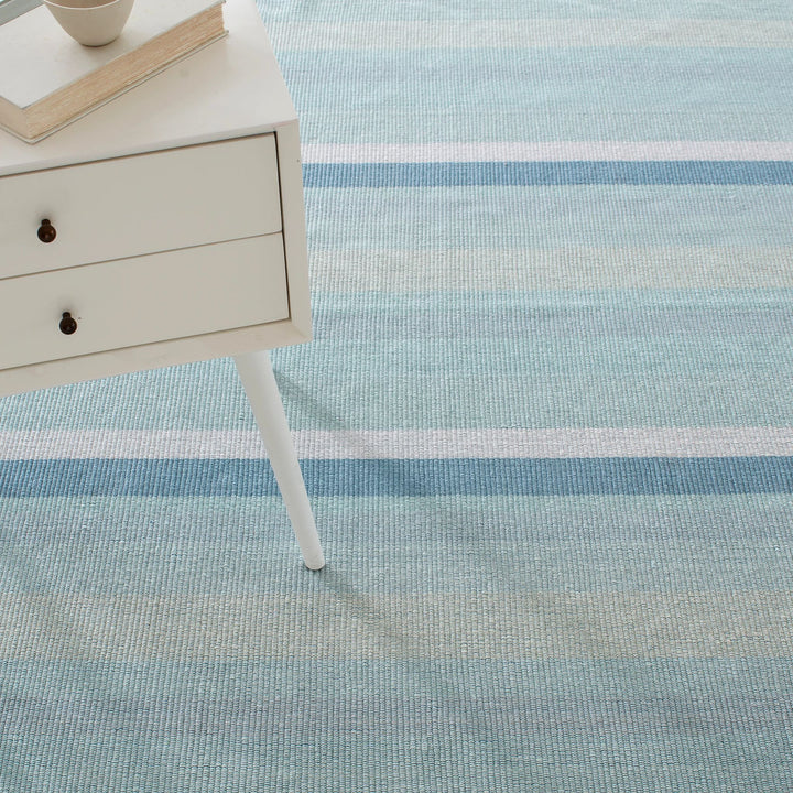 Shore Stripe Handwoven Cotton Rug Rug By Annie Selke