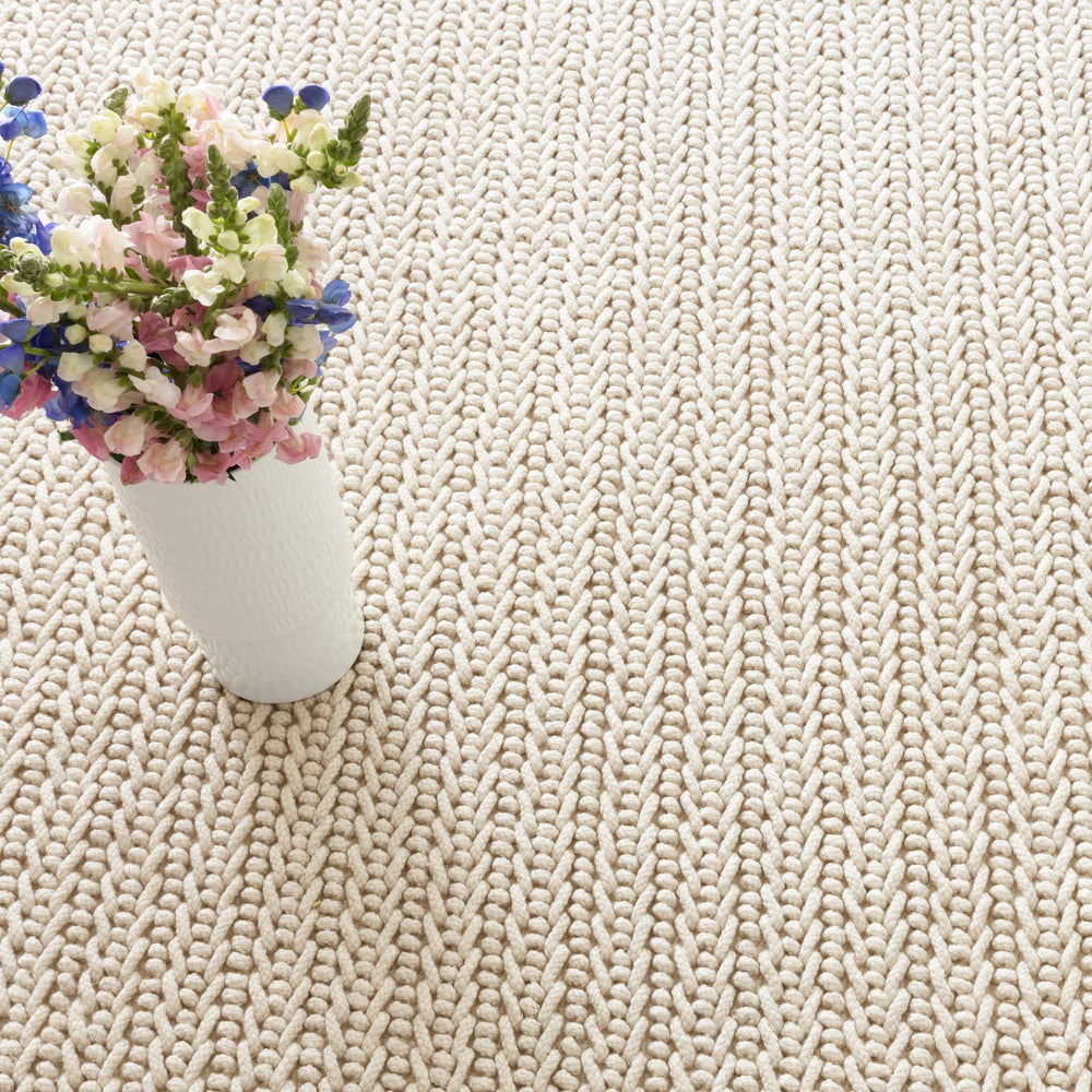 Veranda Ivory Handwoven Performance Rug Rug By Annie Selke