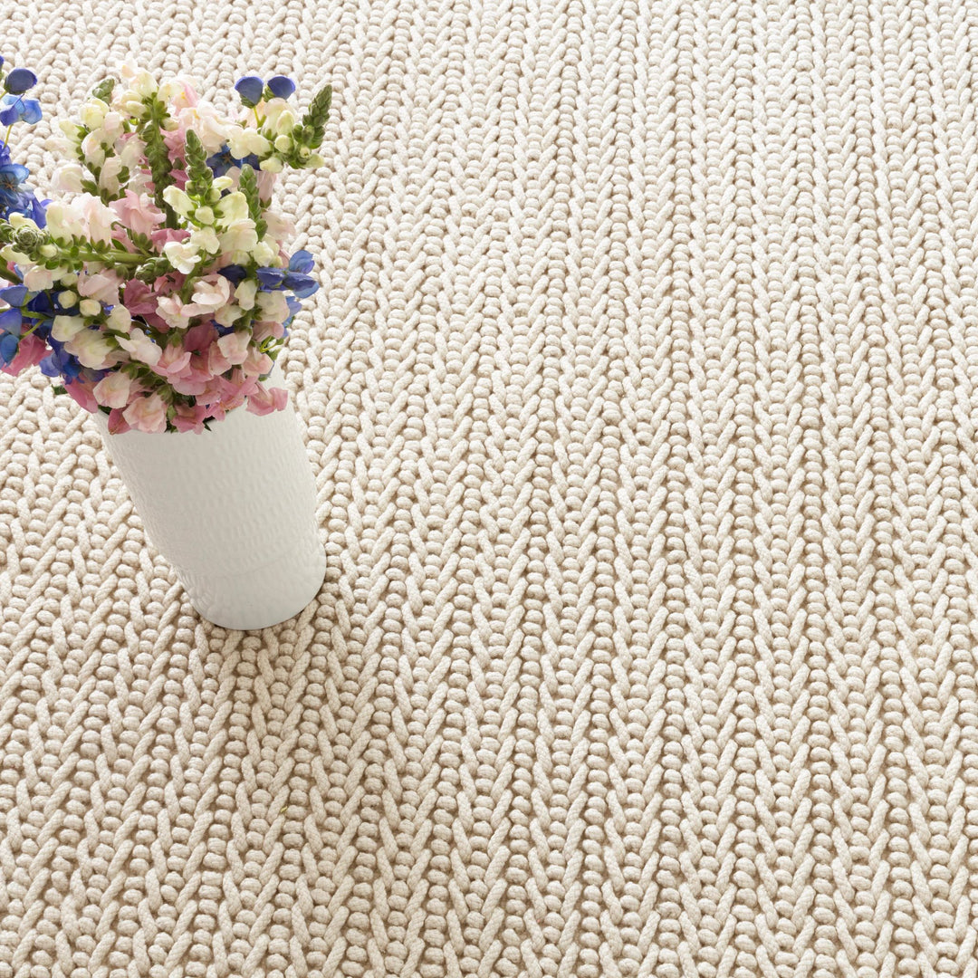 Veranda Ivory Handwoven Performance Rug Rug By Annie Selke