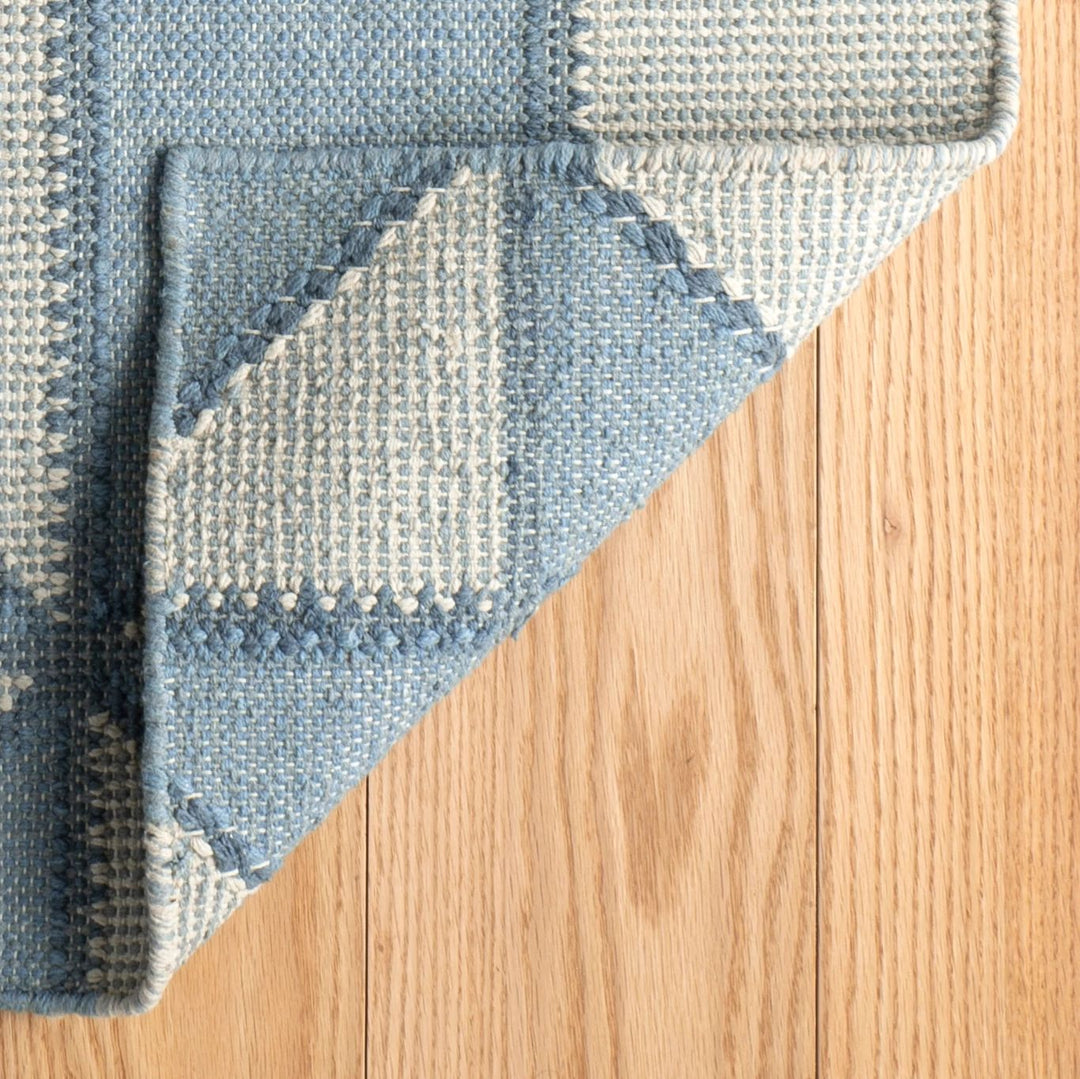 Ojai Blue Hand Loom Knotted Cotton Rug Rug By Annie Selke