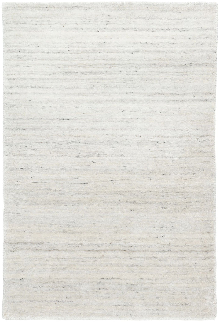 Nordic White Hand Loom Knotted Performance Rug Rug By Annie Selke