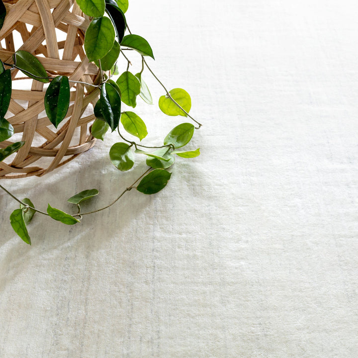 Nordic White Hand Loom Knotted Performance Rug Rug By Annie Selke