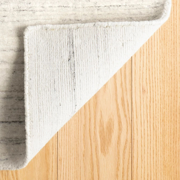 Nordic White Hand Loom Knotted Performance Rug Rug By Annie Selke