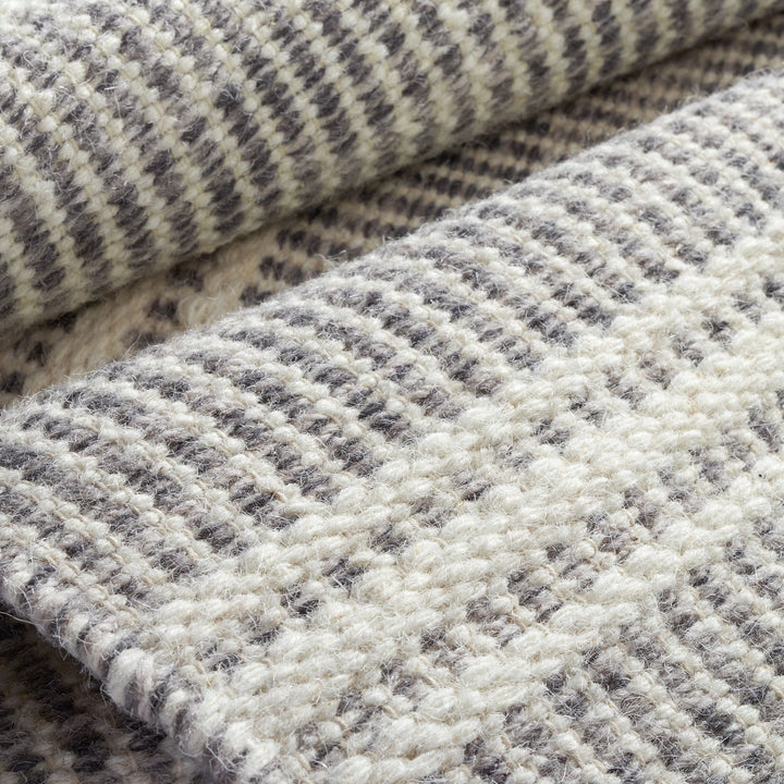 Malta Grey Handwoven Wool Rug Rug By Annie Selke