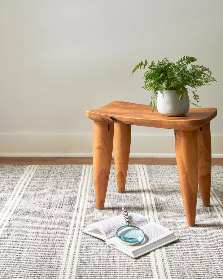 Malta Grey Handwoven Wool Rug Rug By Annie Selke