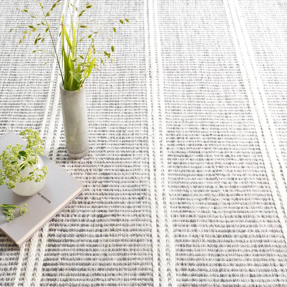 Malta Grey Handwoven Wool Rug Rug By Annie Selke