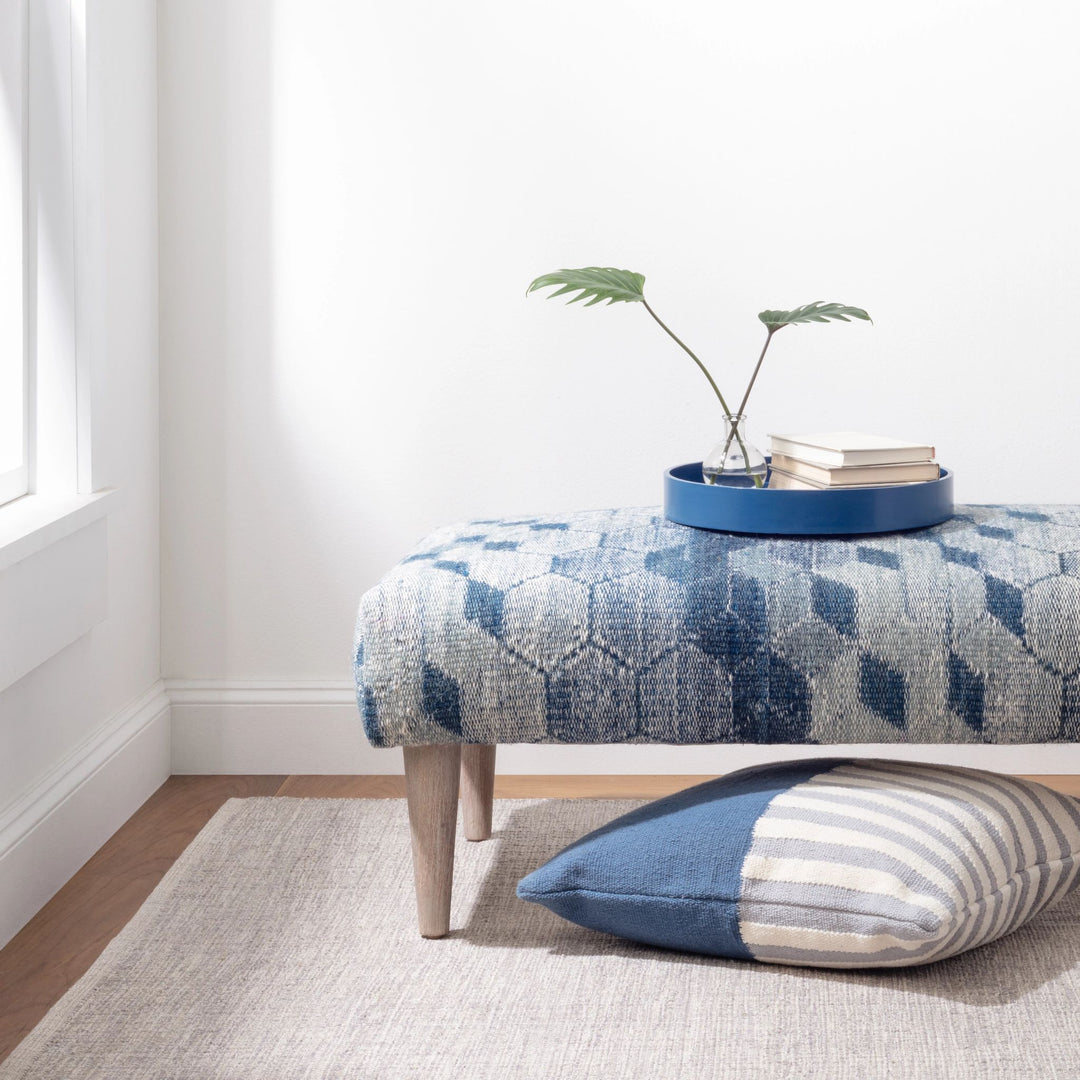 Marled Grey Handwoven Cotton Rug Rug By Annie Selke