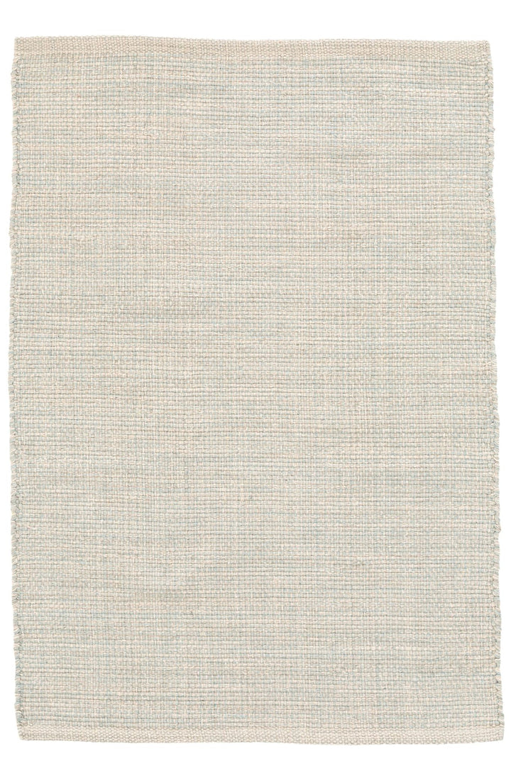 Marled Light Blue Handwoven Cotton Rug Rug By Annie Selke