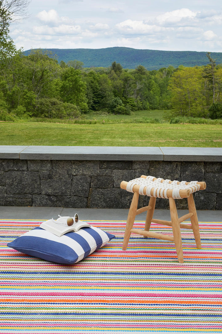 Summer Stripe Handwoven Indoor/Outdoor Rug Rug By Annie Selke