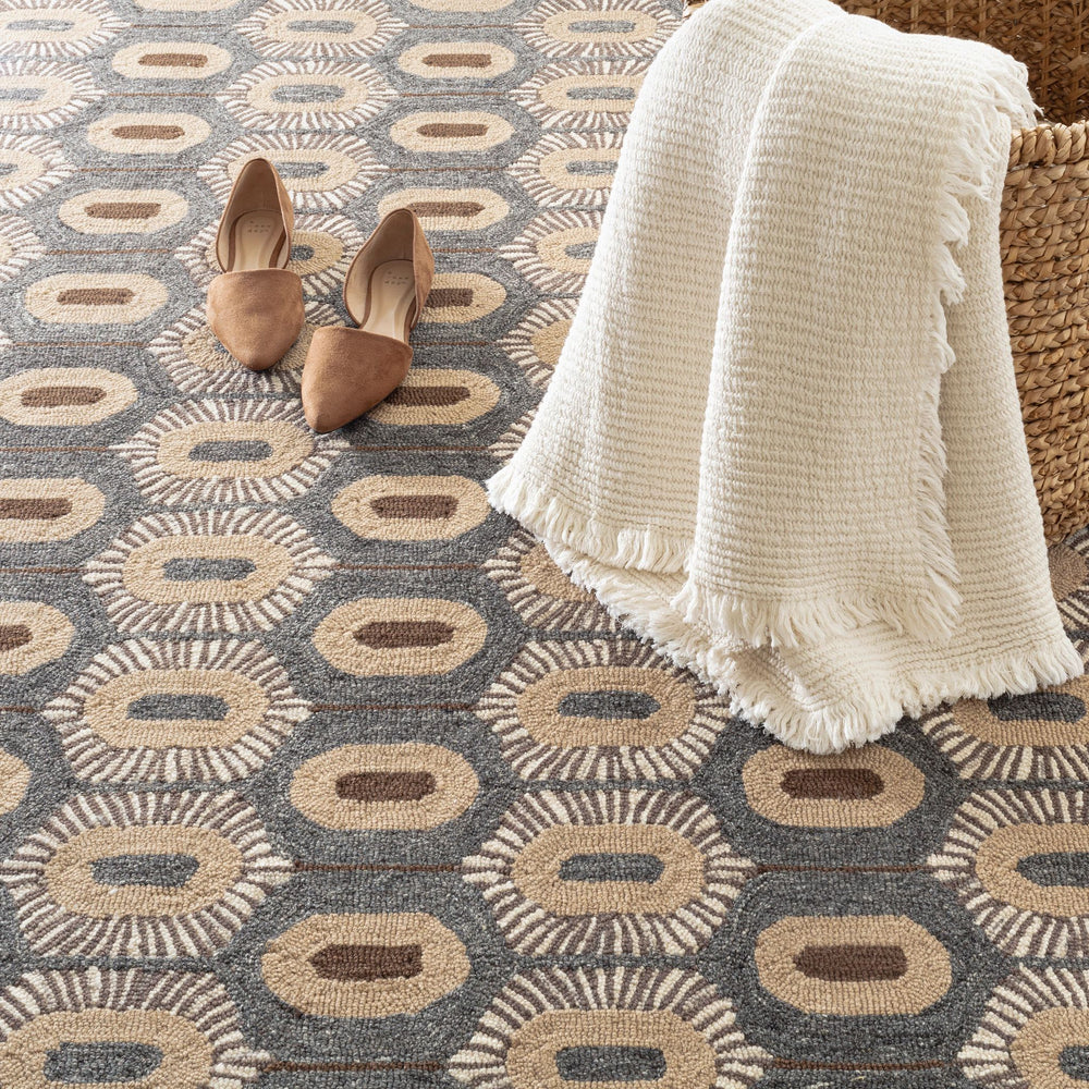 Stowe Hand Micro Hooked Wool Rug Rug By Annie Selke
