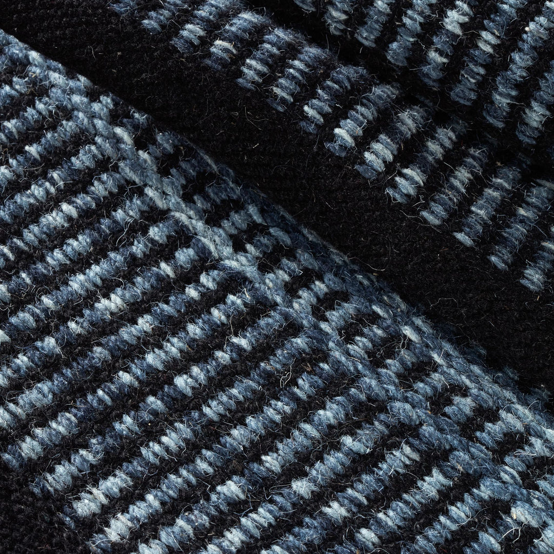 Malta Navy Handwoven Wool Rug Rug By Annie Selke