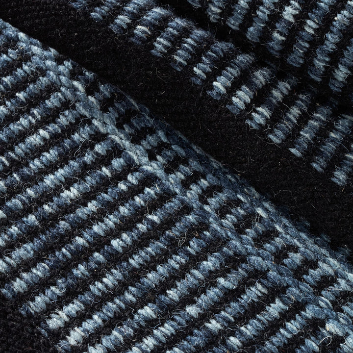 Malta Navy Handwoven Wool Rug Rug By Annie Selke