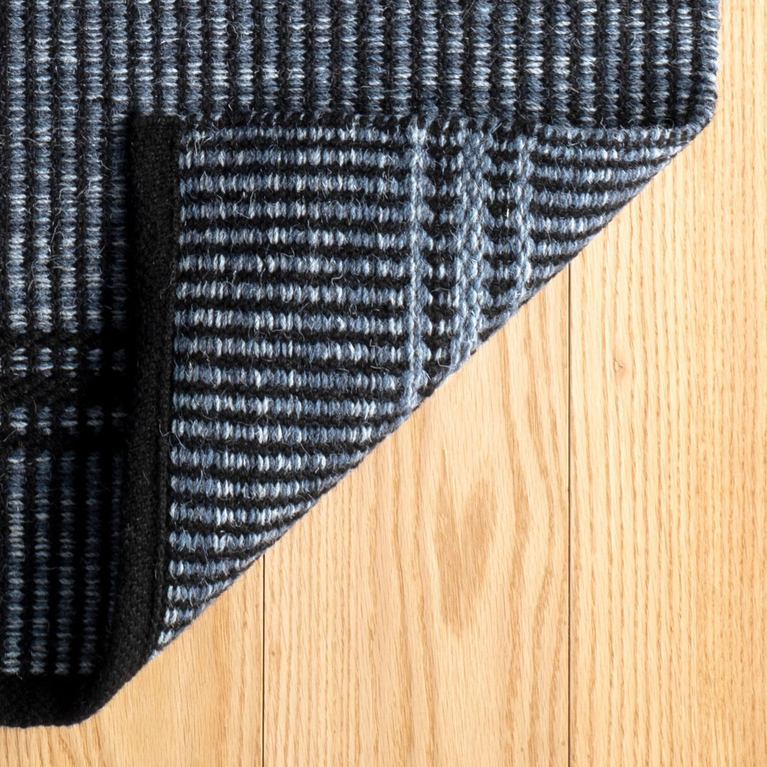 Malta Navy Handwoven Wool Rug Rug By Annie Selke