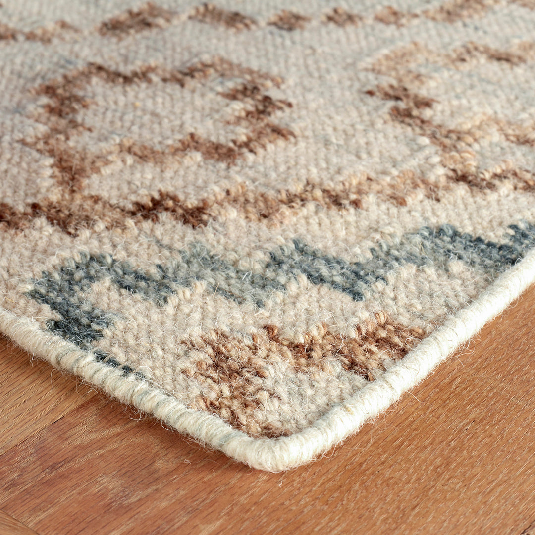 Jelly Roll Sky Handwoven Wool Rug Rug By Annie Selke