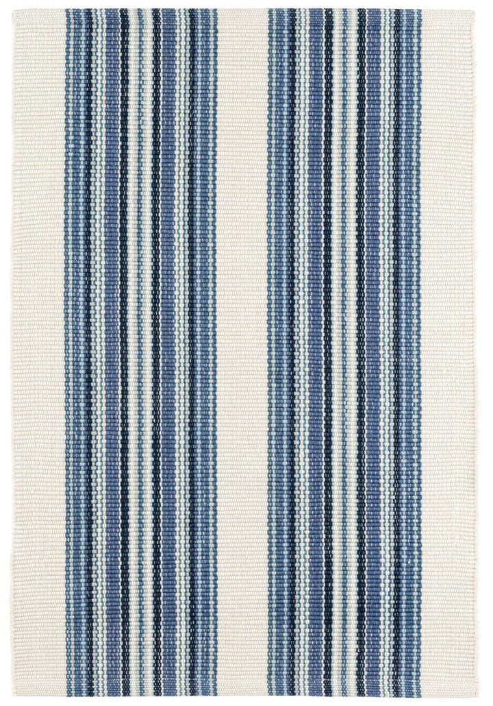 Road Runner Blue Handwoven Indoor/Outdoor Rug Rug By Annie Selke
