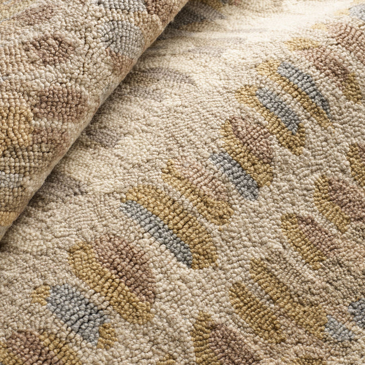 Paint Chip Natural Hand Micro Hooked Wool Rug Rug By Annie Selke