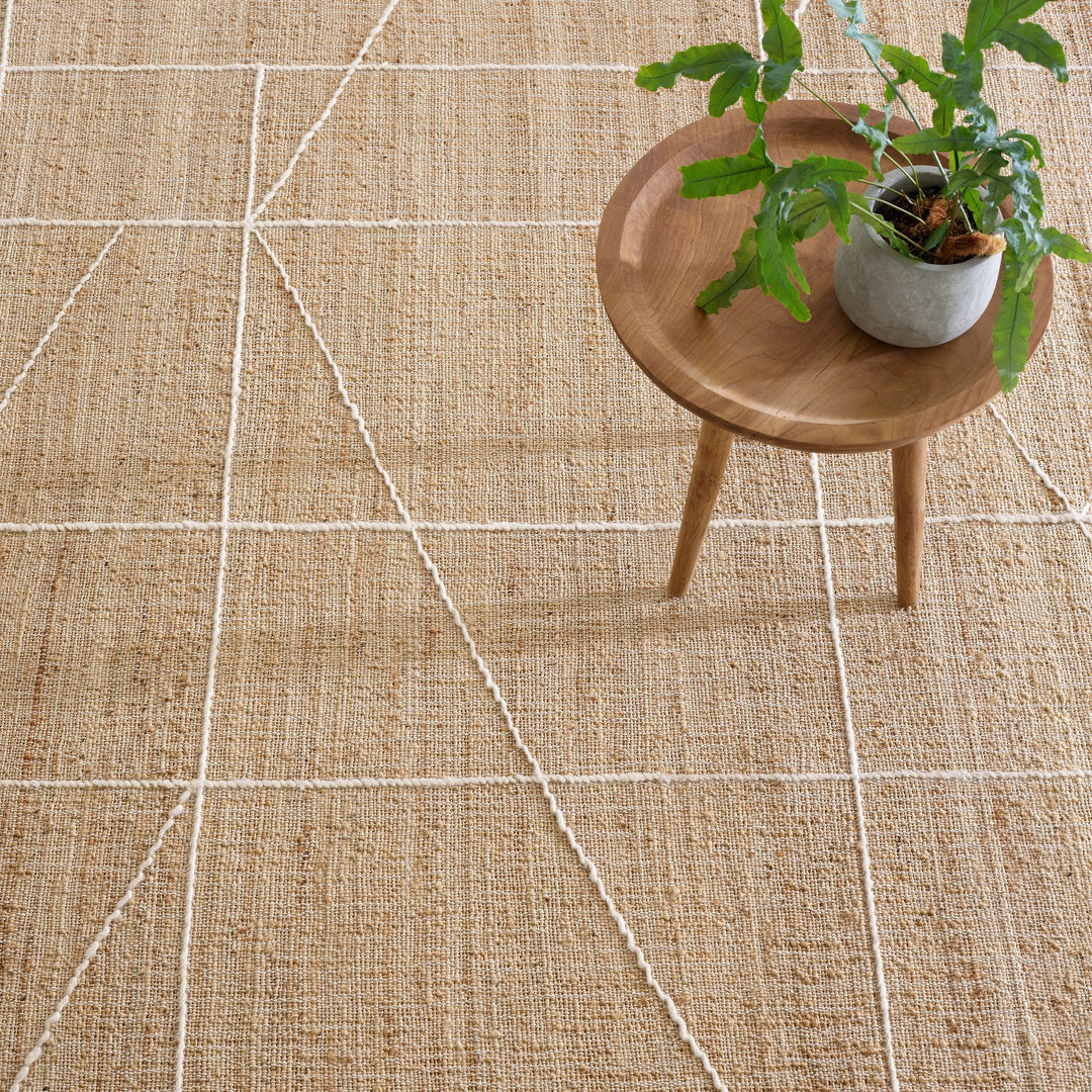 Judson Natural/Ivory Handwoven Jute Rug Rug By Annie Selke