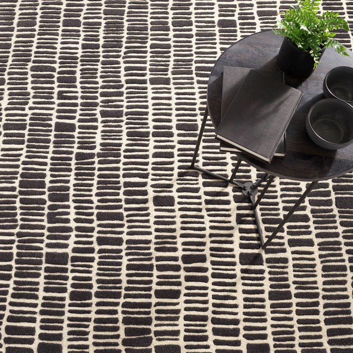 Roark Charcoal Hand Tufted Wool Rug Rug By Annie Selke