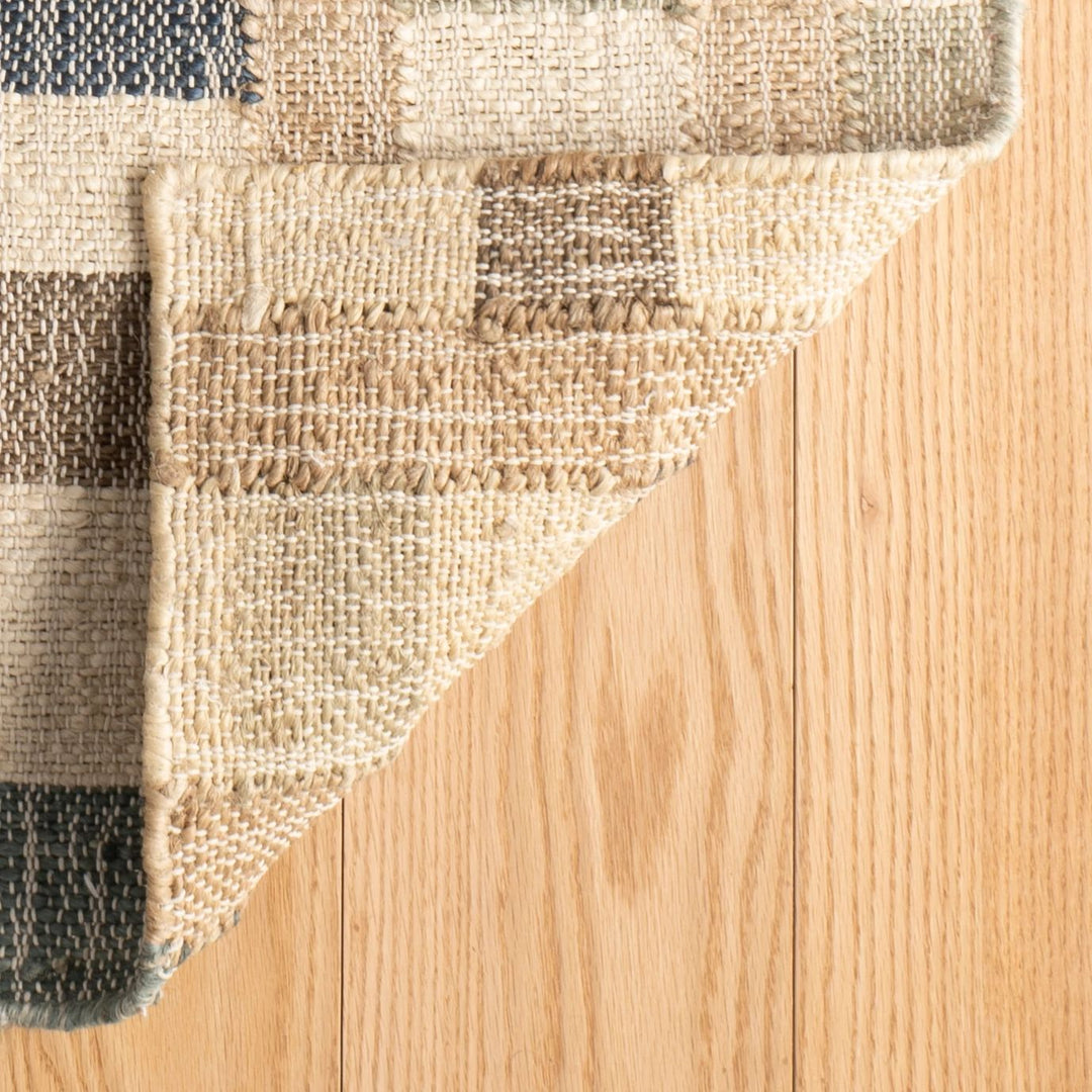 Mosaic Blue Handwoven Jute Rug Rug By Annie Selke