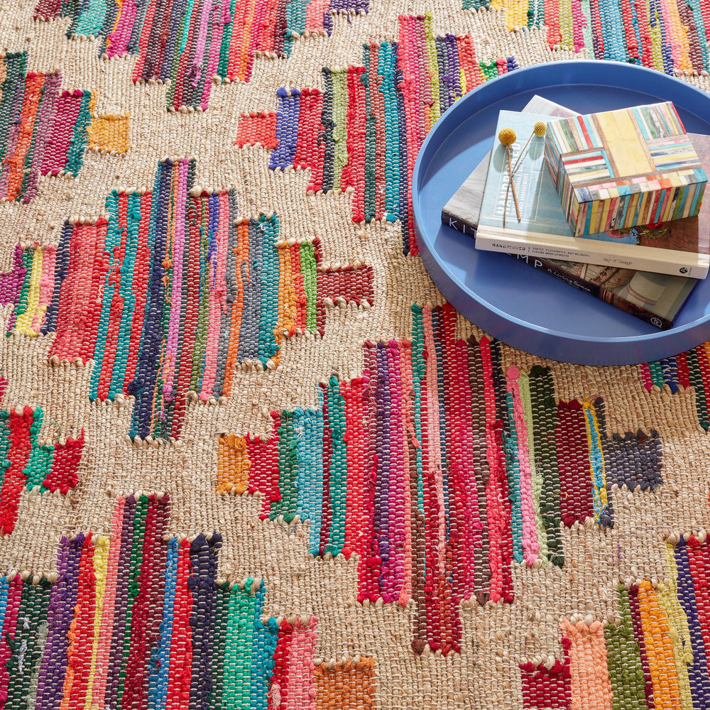 Mod Chindi Multi Handwoven Jute Rug Rug By Annie Selke