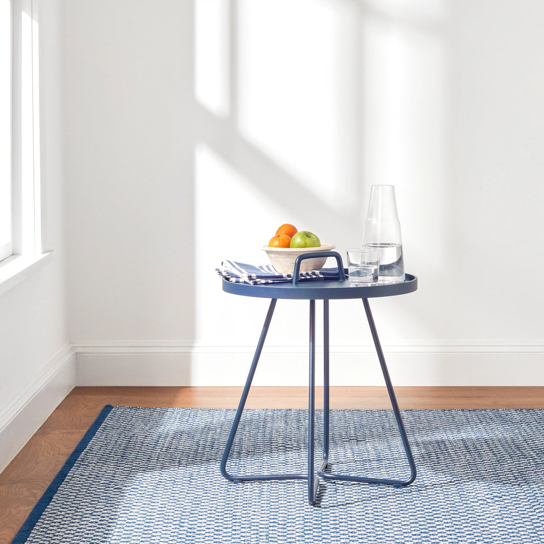 Mainsail Navy Handwoven Indoor/Outdoor Rug Rug By Annie Selke