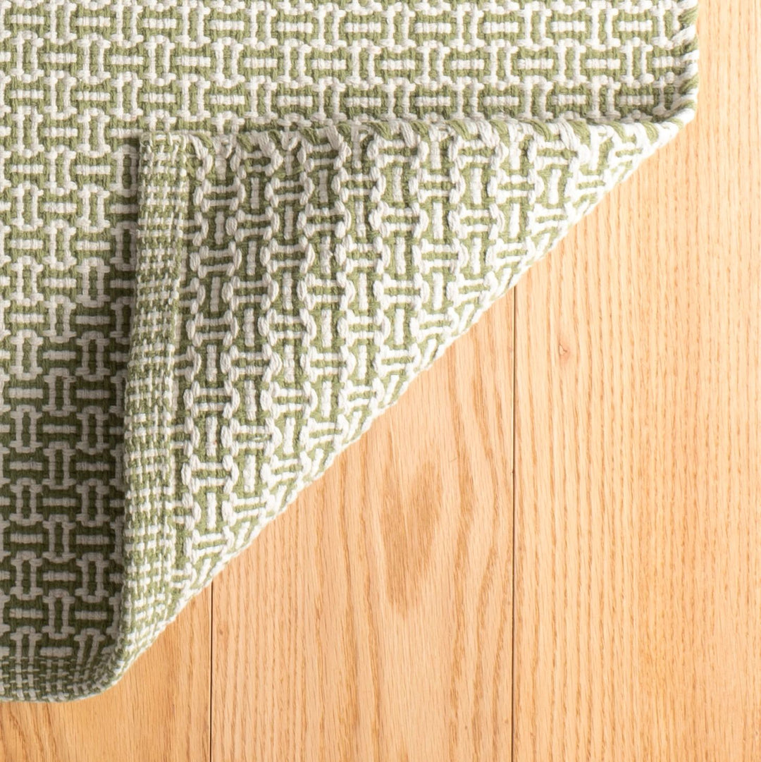 Miss Muffet Olive Handwoven Cotton Rug Rug By Annie Selke