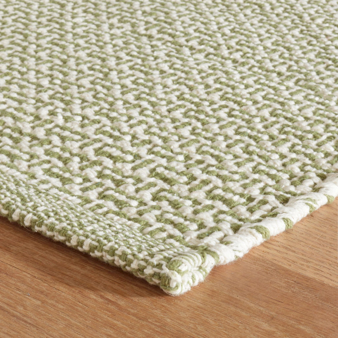 Miss Muffet Olive Handwoven Cotton Rug Rug By Annie Selke