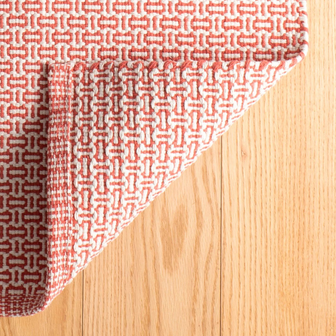 Miss Muffet Paprika Handwoven Cotton Rug Rug By Annie Selke