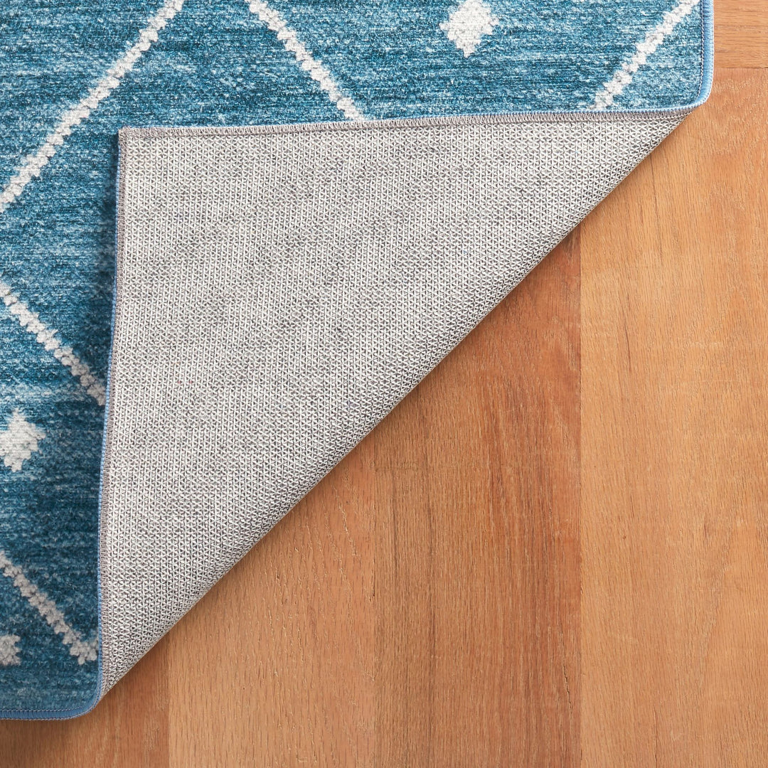 Kota Indigo Machine Washable Rug Rug By Annie Selke