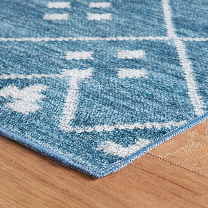 Kota Indigo Machine Washable Rug Rug By Annie Selke