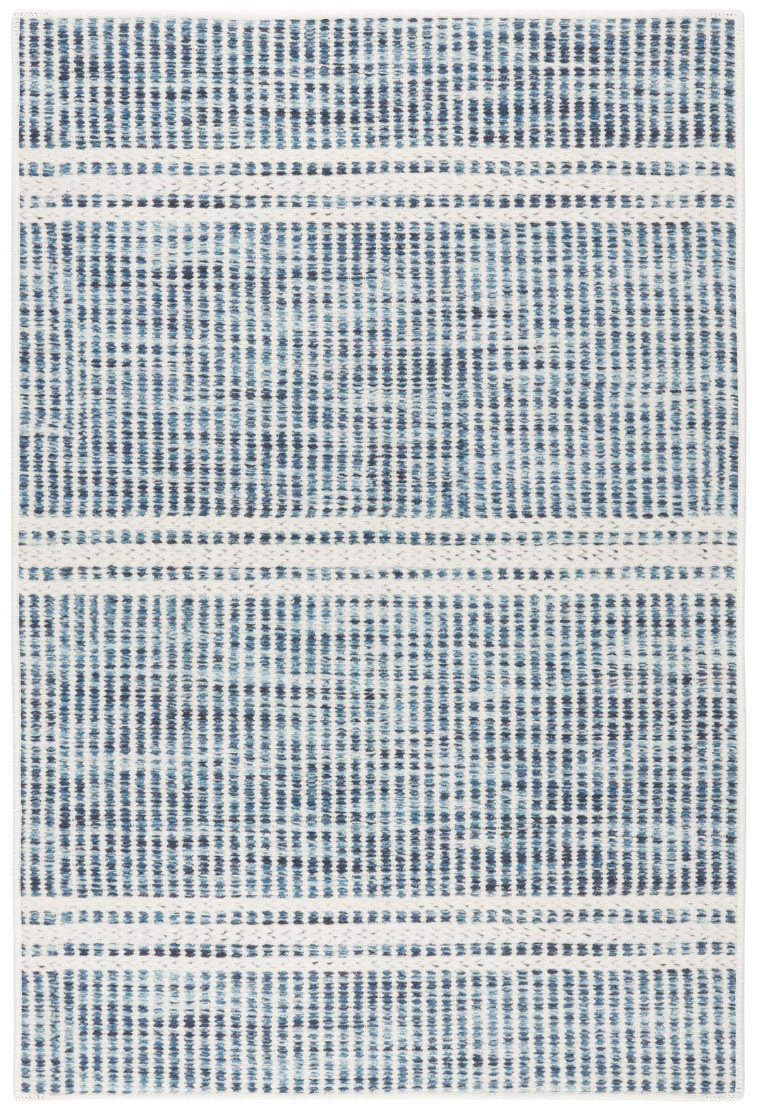 Malta Blue Machine Washable Rug Rug By Annie Selke