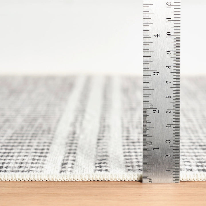 Malta Grey Machine Washable Rug Rug By Annie Selke