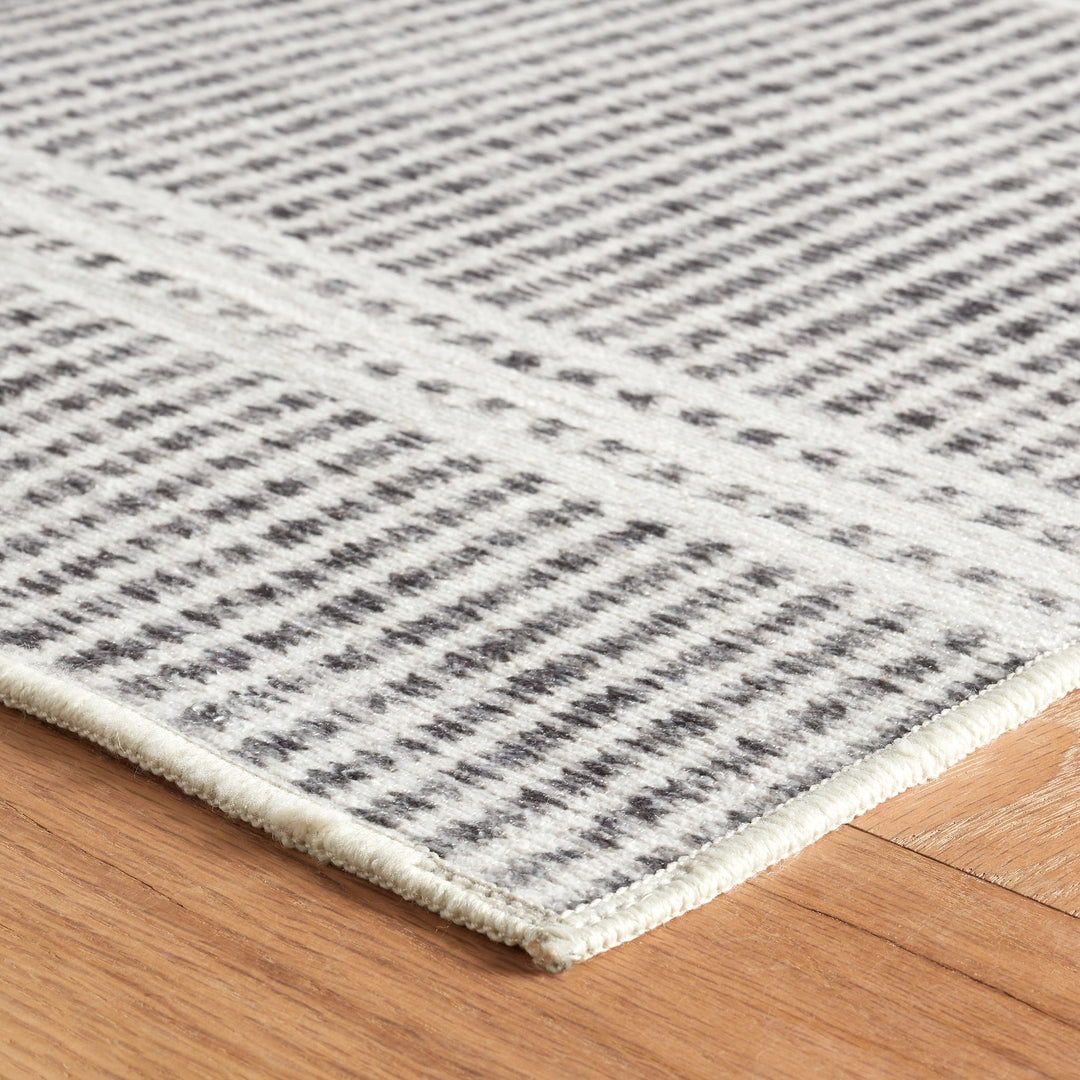 Malta Grey Machine Washable Rug Rug By Annie Selke