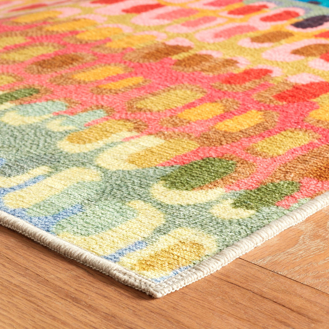 Paint Chip Multi Machine Washable Rug Rug By Annie Selke