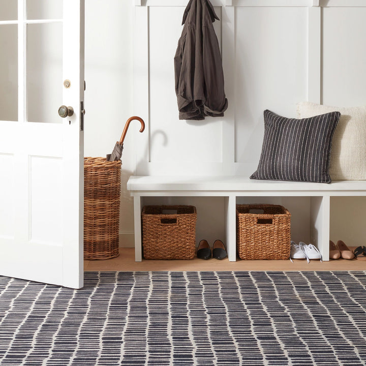 Roark Charcoal Machine Washable Rug Rug By Annie Selke