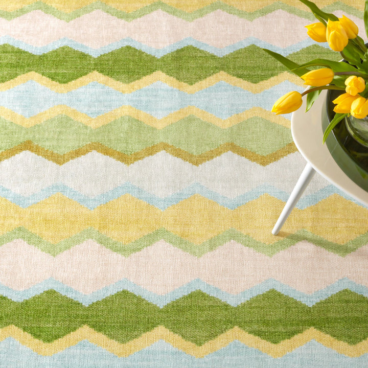 Safety Net Green Machine Washable Rug Rug By Annie Selke