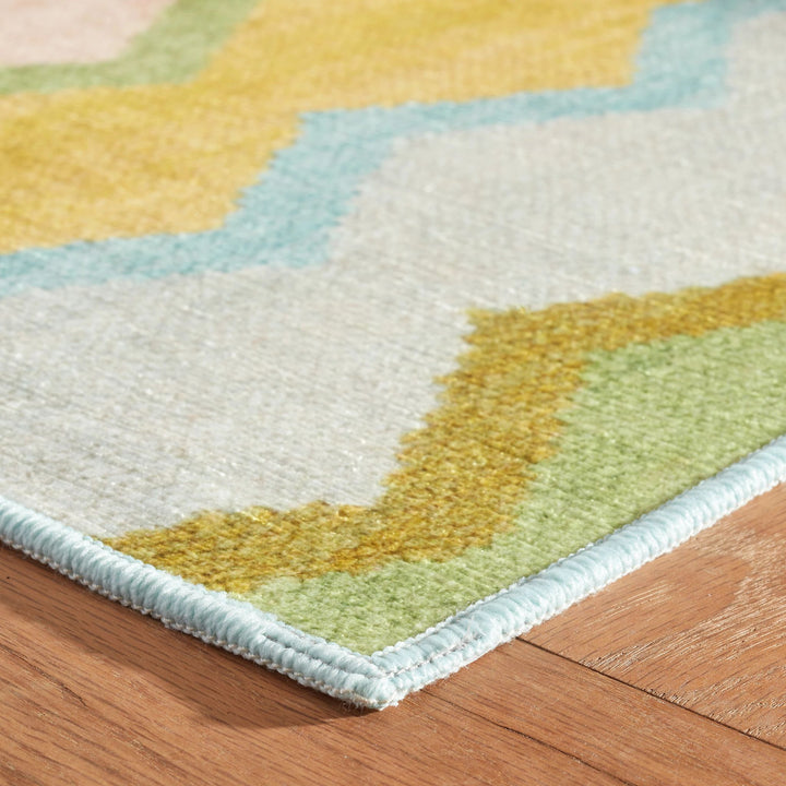 Safety Net Green Machine Washable Rug Rug By Annie Selke