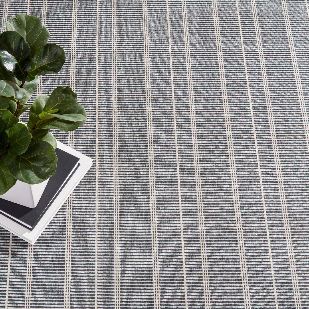 Samson Black Machine Washable Rug Rug By Annie Selke