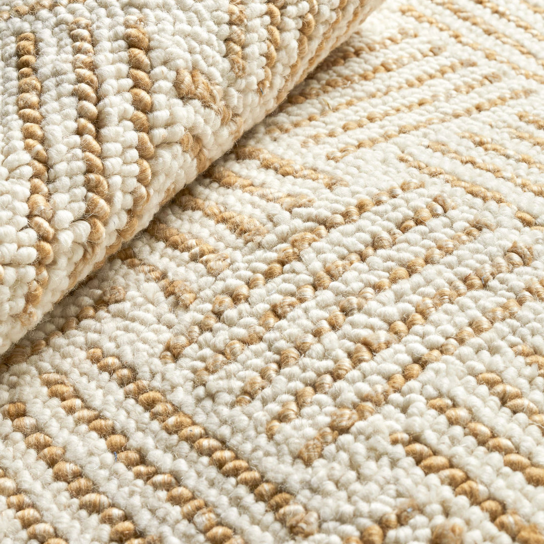 Layers Ochre Hand Hooked Wool Rug Rug By Annie Selke