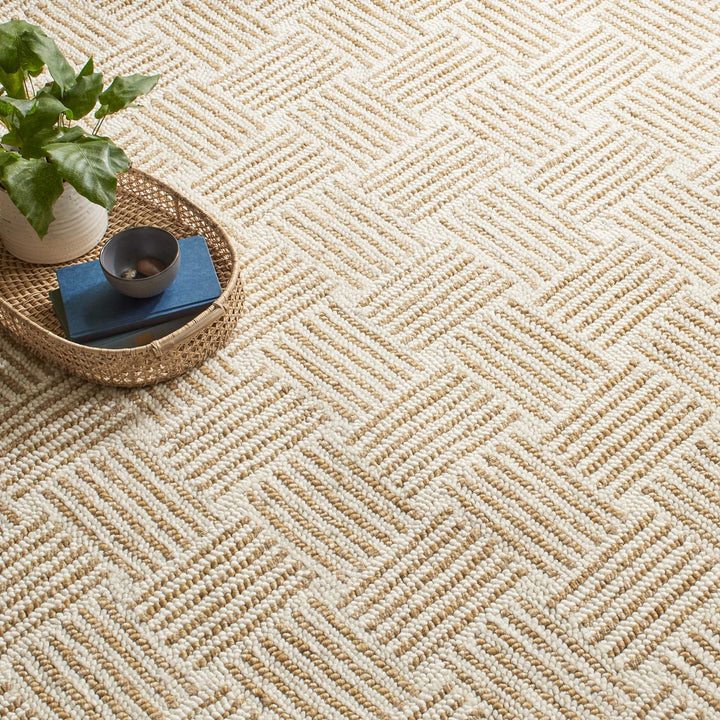 Layers Ochre Hand Hooked Wool Rug Rug By Annie Selke